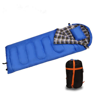 Túi ngủ cắm trại ngoài trời chống tràn Envelope 170T Polyester Soft Hollow Cotton