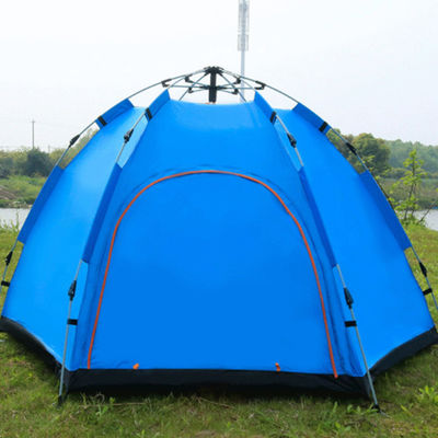 Nhẹ 170T Polyester Cắm trại Lều cắm trại bằng sợi thủy tinh Gấp Lều cắm trại