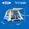 Lều cắm trại gấp tự động ngoài trời 190T Polyester Bốn mặt Ba cửa sổ